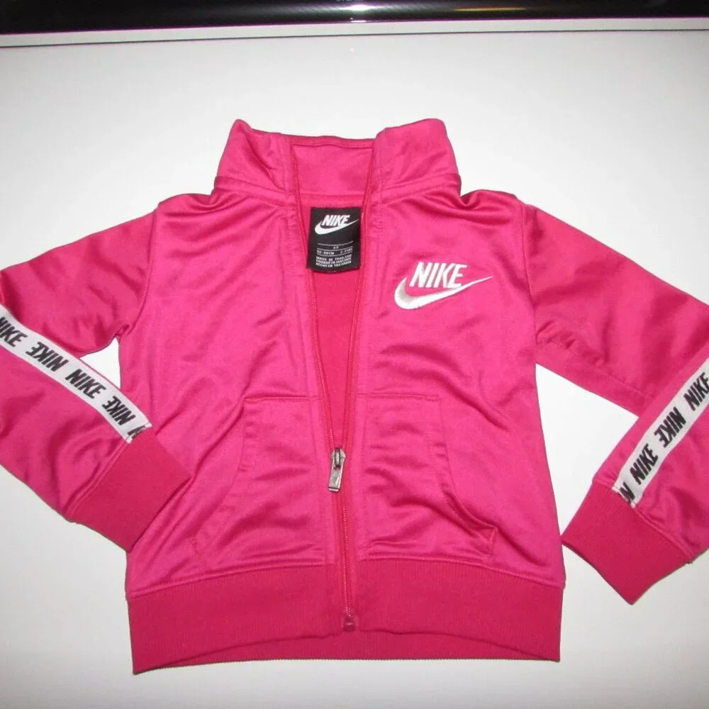 NIKE Pink Sweat Jacket Toddler Size 3T Gym Coat - Picture 1 of 9